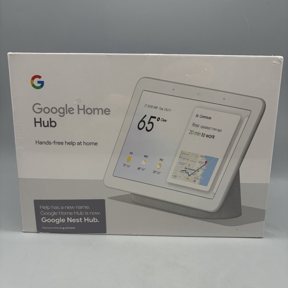 Google Home Hub Nest Hub (Gen 1) - Chalk - Sealed